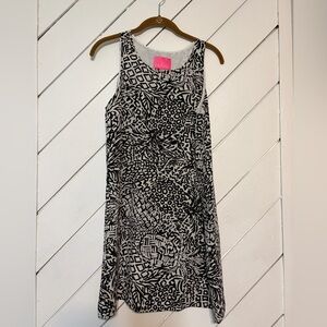 Lilly Pulitzer Black and White Geometric Mini Dress